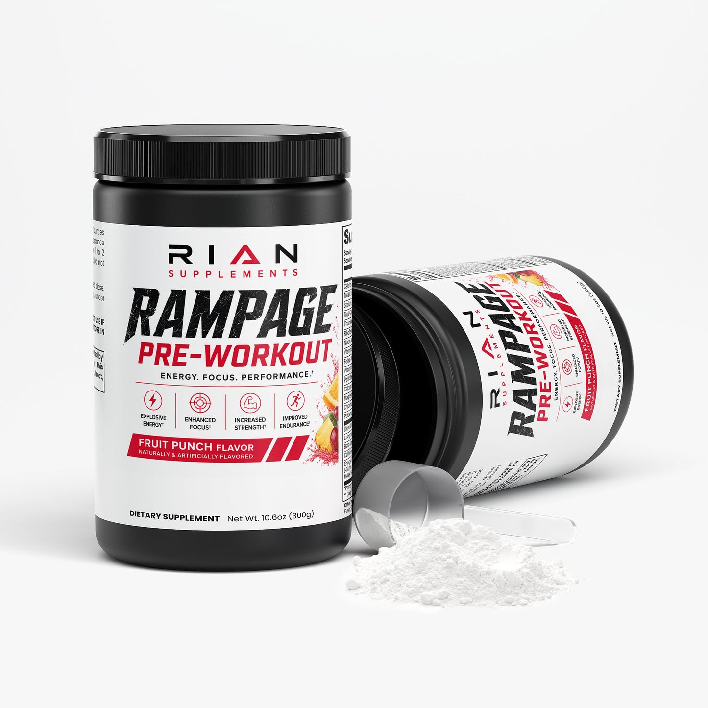 RAMPAGE Pre-Workout Powder (Fruit Punch)